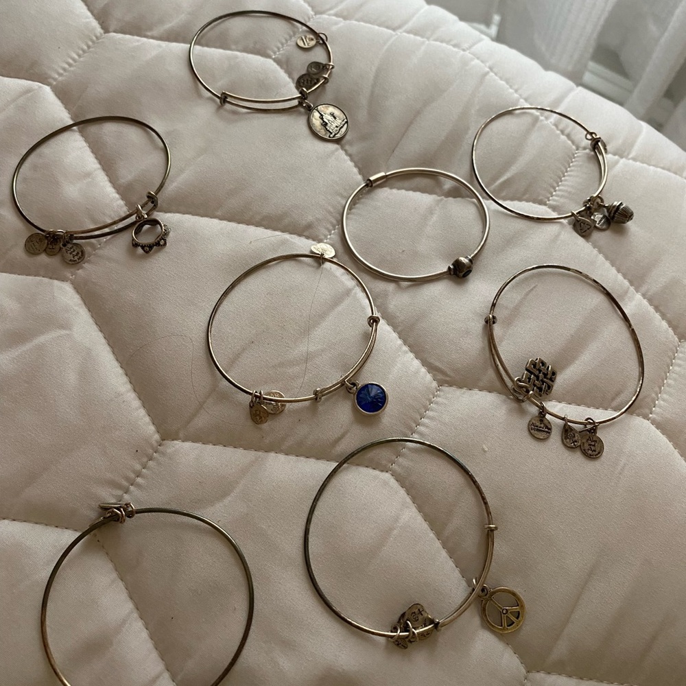 Alex and Ani bracelets.  Need to be polished but in good condition. Hardly worn